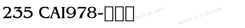 235 CAI978字体转换